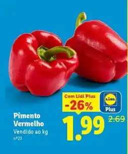 Lidl Pimento Vermelho promoção