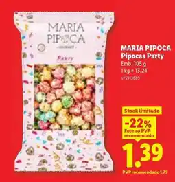 Lidl MARIA PIPOCA Pipocas Party promoção
