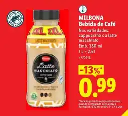 Lidl MILBONA Bebida de Café promoção