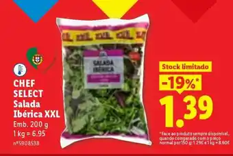 Lidl CHEF SELECT Salada Ibérica XXL promoção