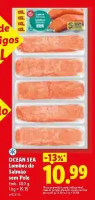 Lidl Ocean Sea Lombos de Salmão sem Pele promoção