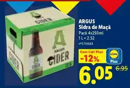 Lidl ARGUS Sidra de Maçã promoção