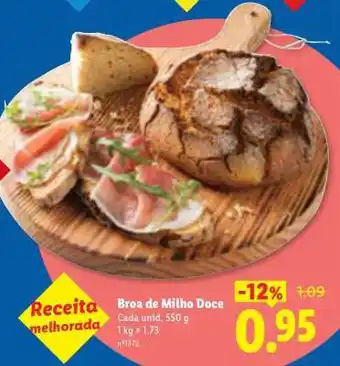 Lidl Broa de Milho Doce promoção