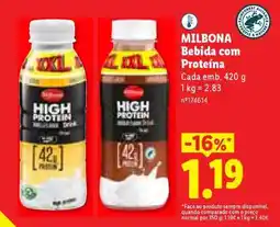 Lidl MILBONA Bebida com Proteína promoção