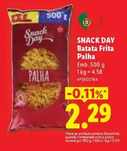 Lidl SNACK DAY Batata Frita Palha promoção