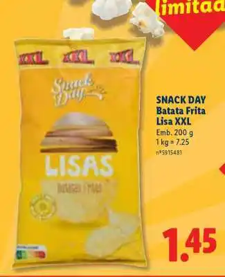 Promoção Snack Day Batata Frita Lisa XXL 240 g em Lidl