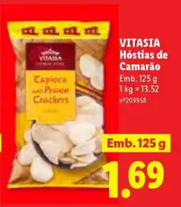Lidl VITASIA Hóstias de Camarão promoção