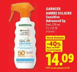 Lidl GARNIER AMBRE SOLAIRE Sensitive Advanced Sp promoção