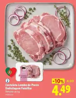 Lidl Costeleta Lombo de Porco Embalagem Familiar promoção