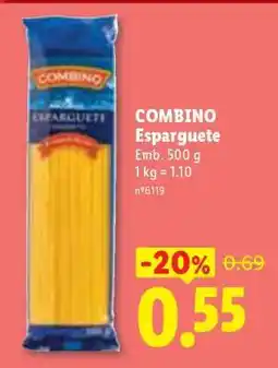 Lidl Combino Esparguete promoção