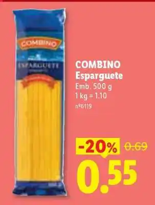 Lidl Combino Esparguete promoção