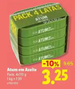 Lidl Atum em Azeite promoção