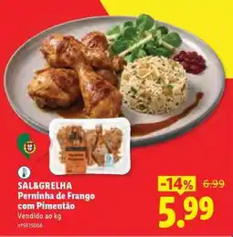 Lidl SAL&GRELHA Perninha de Frango com Pimentão promoção