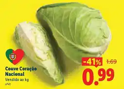 Lidl Couve-coração Nacional promoção