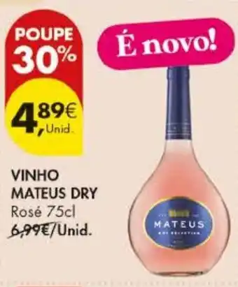 Pingo Doce Vinho mateus dry rosé promoção