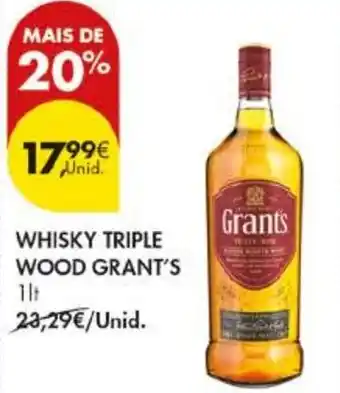Pingo Doce Whisky triple wood grant's promoção