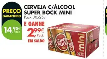 Pingo Doce Cerveja c/álcool super bock mini promoção