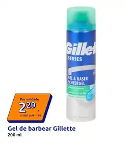 Action Gel de barbear Gillette promoção