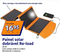 Action Painel solar dobrável re-load promoção