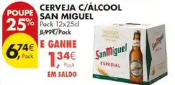 Pingo Doce Cerveja c/álcool san miguel promoção
