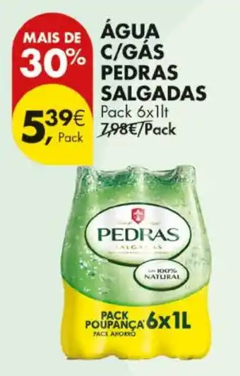 Pingo Doce Água c/gás pedras salgadas promoção