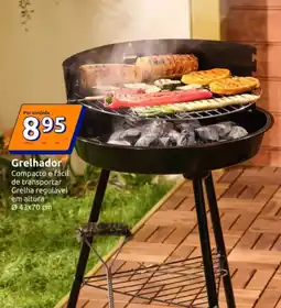 Action Grelhador Compacto e fácil de transportar Grelha regulável em altura promoção