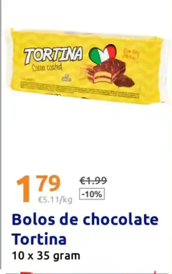 Action Bolos de chocolate Tortina promoção