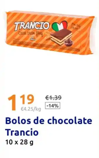 Action Bolos de chocolate Trancio promoção