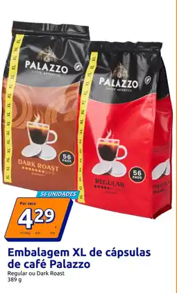 Action Embalagem XL de cápsulas de café Palazzo promoção