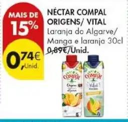 Pingo Doce Nectar compal origens/vital promoção