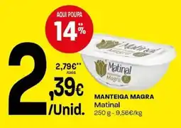 Intermarché Manteiga magra Matinal promoção