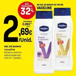 Intermarché Gel be banho Vaseline promoção