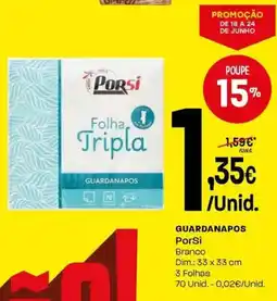 Intermarché Guardanapos PorSi promoção
