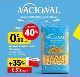 Intermarché Massas alimentícias nacional promoção