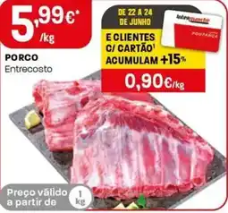 Intermarché Porco entrecosto promoção