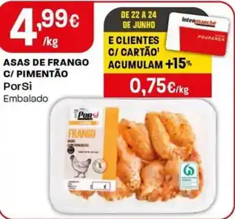 Intermarché Asas de frango c/ pimentão PorSi promoção