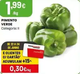 Intermarché Pimento verde promoção