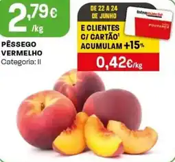 Intermarché Pêssego vermelho promoção