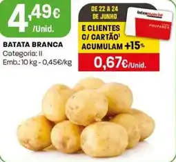 Intermarché Batata branca promoção