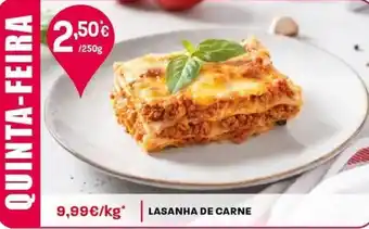 Intermarché Lasanha de carne promoção