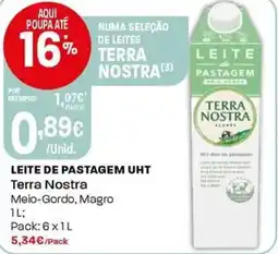 Intermarché Leite de pastagem uht Terra Nostra promoção
