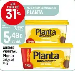 Intermarché Cremes vegetais planta promoção