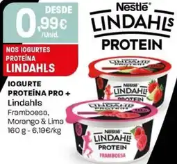 Intermarché Iogurte proteína pro + lindahls framboesa, morango & lima promoção