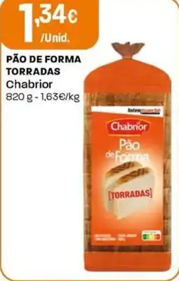 Intermarché Pão de forma torradas Chabrior promoção