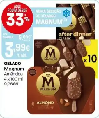 Intermarché Gelado Magnum Amêndoa promoção