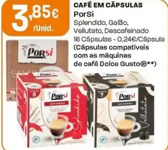 Intermarché Café em cápsulas porsi promoção