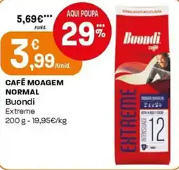 Intermarché Café moagem normal buondi promoção