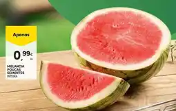 Continente Melancia poucas sementes inteira promoção