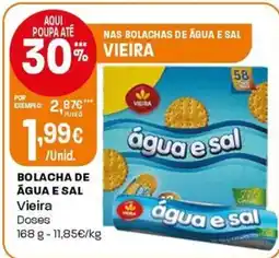 Intermarché Bolacha de água e sal vieira promoção
