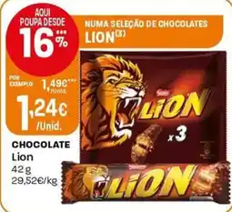 Intermarché Chocolate lion promoção
